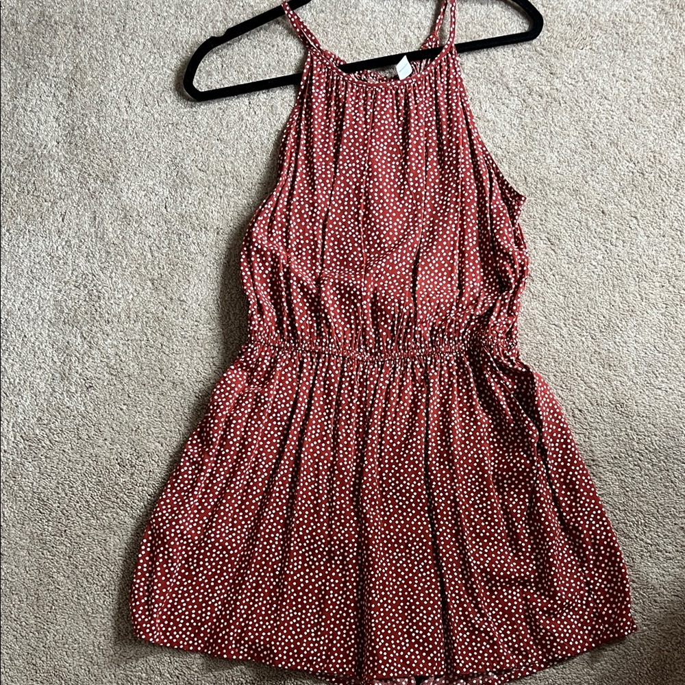 Old Navy Red and White Polka Romper Size Small